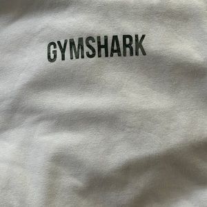 White gym shark hoodie
